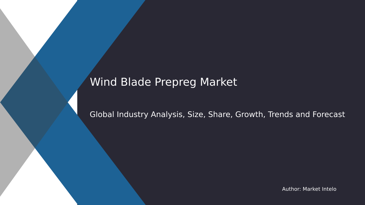 Wind Blade Prepreg Market Research Report 2033