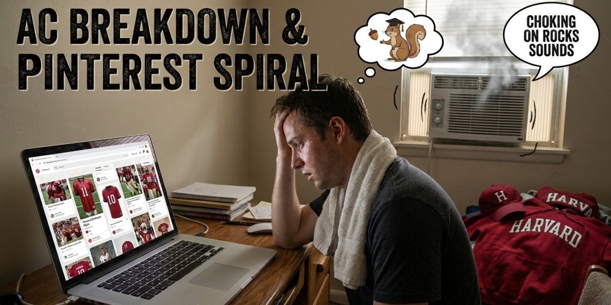 broken AC units, pinterest boards, and harvard squirrels